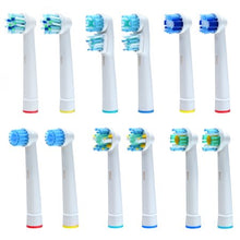 Load image into Gallery viewer, Clean Replacement Electric Toothbrush Heads Pack of 12 Assorted Heads