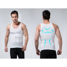 Load image into Gallery viewer, Men's Body Shaper For Men Slimming Shirt Tummy Waist Vest lose Weight Sport Training