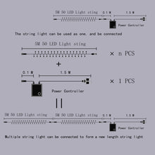 Load image into Gallery viewer, Outdoor LED String Light Set connectable Lighting Party Wedding Warm white