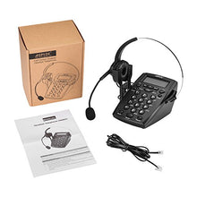 Load image into Gallery viewer, AGPtek Call Center Dialpad Headset Telephone with Tone Dial Key Pad & REDIAL