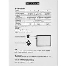 Load image into Gallery viewer, AGPtek A4 Ultra-thin Portable LED Artcraft Tracing Light Pad Light Box USB Power Cable Dimmable Brightness Tatoo Pad Aniamtion, Sketching, Designing, X-ray Viewing W/ USB Adapter (PSE Approval )