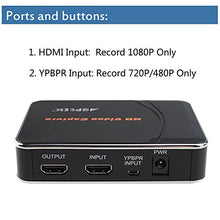 Load image into Gallery viewer, AGPtek HD Game Capture Card HD Video Capture 1080P HDMI/ YPBPR Video Recorder for Xbox 360 Xbox One/ PS3 PS4/ Wii U, Support Mic in with YPBPR Input
