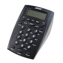 Load image into Gallery viewer, AGPtek® Handsfree Call Center Dialpad Corded Telephone #HA0021 with  Monaural Headset Headphones Tone Dial Key Pad & REDIAL- 1 Year Warranty