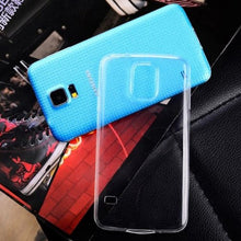 Load image into Gallery viewer, AGPtEK Mobiles Premium Ultra Thin Slim Clear Transparent Crystal Soft TPU Silicone Gel Cover Case Skin for Samsung Galaxy S5 i9600