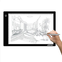 Load image into Gallery viewer, AGPtek HL0163-1-1 17-Inch LED Artcraft Tracing Light Pad Light Box For Artists,Drawing, Sketching, Animation, White