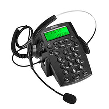 Load image into Gallery viewer, AGPtek Call Center Dialpad Headset Telephone with Tone Dial Key Pad & REDIAL