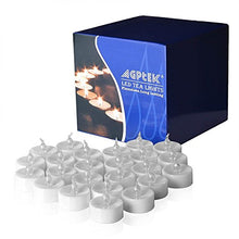Load image into Gallery viewer, AGPtek® 100 Battery Operated LED Amber Flameless Flickering Flashing Tea Light Candle