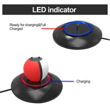 Load image into Gallery viewer, AGPtEK Desktop Charger for Nintendo Switch Poke Ball Plus Controller, Easy to Charge Stylish Design & Perfect Protection