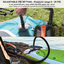 Load image into Gallery viewer, Digital Electric Air Pump Intelligent Dual Stage & Auto-Off Function for Paddle Boards Inflatable Boat Kayaks