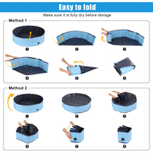 Load image into Gallery viewer, OWNPETS Foldable Pet Pool, Portable Dog Swimming Bathing Pool, Non-Slip Multi-Purpose Kiddie Pool Bathtub for Kids, Dogs, Cats, Pigs & More Pets M size