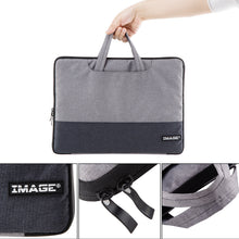 Load image into Gallery viewer, Laptop Sleeve, IMAGE 14 Inch Laptop Sleeve Travel Storage Case Pouch Cover with Pockets, Waterproof and Durable, Protective Sleeve Case for A4 Tracing Pad Coloring Board, Notebook, Ultrabook and Macbook Air (Black)