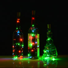 Load image into Gallery viewer, 3pcs Wine Bottle Cork Lights Copper Led Light Strips Rope Lamp Kit DIY Colorful