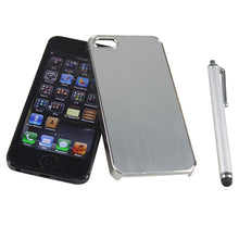 Load image into Gallery viewer, Silver Luxury Brushed Metal Aluminum Chrome Hard Case For iPhone 5
