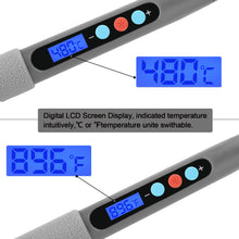 Load image into Gallery viewer, Soldering Iron, IMAGE Digital-Controlled Thermostatic Soldering Iron with LCD Screen Display