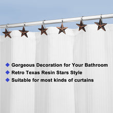 Load image into Gallery viewer, 12Pcs Anti-rust Star Decorative Shower Curtain Hooks