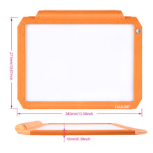 Load image into Gallery viewer, Orange A4 Led Tracing Light Pad Box Dimmable Brightness Drawing Sketching Animation