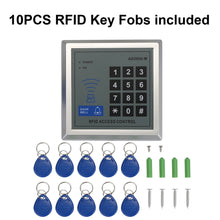 Load image into Gallery viewer, RFID Door Access Control System Kit 350LB Electric Magnetic Lock + Power Supply + Entry Keypad + 10 Key Fobs