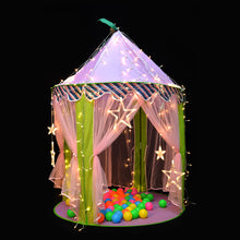 Load image into Gallery viewer, ODOLAND Princess Castle Children Play Tent for Kids Indoor & Outdoor Pink Playhouse