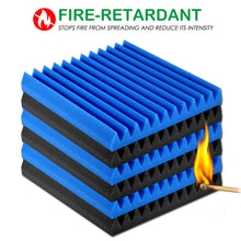 Load image into Gallery viewer, 12Packs Sound Proof Padding Acoustic Foam Panels for Studio Kid’s Room Office Podcast Recording