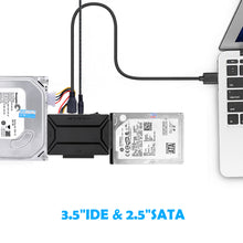Load image into Gallery viewer, USB 3.0 to 2.5'' 3.5" IDE SATA Converter IDE/SAT/SSD/ HDD Adapter Hard Drive 4TB
