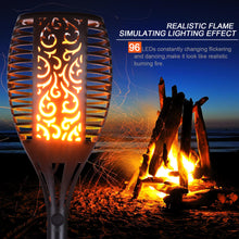 Load image into Gallery viewer, 2pcs Solar torches Lights, Landscape Lighting Waterproof LED Flickering Dancing Flames , solar powered for Outdoor Decorations Garden Patio Backyard Pathway Dusk to Dawn Auto On/Off