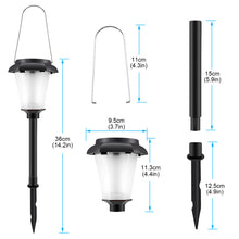 Load image into Gallery viewer, Flickering Flame Solar Lights, IMAGE 4 Pcs Solar Torch Light with Flickering Flame, Solar Powered Lights with Waterproof Function, Torch Solar Lights Outdoor with Ground Spike for Yard, Patio and Lawn