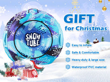 Load image into Gallery viewer, CAMULAND 47-Inch Snow Tube for Sledding Heavy Duty with Oxford Cloth and a Digging Rope, Inflatable Snow Tube for Adults, Great for Winter Outdoor Sports