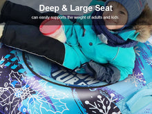 Load image into Gallery viewer, CAMULAND 47-Inch Snow Tube for Sledding Heavy Duty with Oxford Cloth and a Digging Rope, Inflatable Snow Tube for Adults, Great for Winter Outdoor Sports