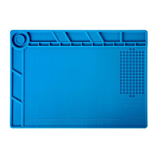 Load image into Gallery viewer, 13.8" * 9.8" Magnetic Soldering Silicone Heat Insulation Mat for BGA Iron Gun Workbench Cell Phone