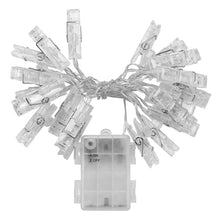 Load image into Gallery viewer, String Lights, IMAGE 7ft 20 Photo Clips LED String Lights, Fairy Twinkle Lights Battery Operated for Hanging Photos, Cards, Artwork, Ideal for Christmas, Wedding, Birthday and Parties