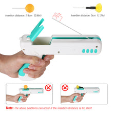 Load image into Gallery viewer, Blue Interactive Cat Toy Gun Cat Stick Toy with Ball & Feather