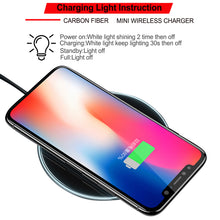 Load image into Gallery viewer, Qi Fast Wireless Charger Charging Pad For iPhone X 8 Plus & Galaxy S9 S8 Note 8