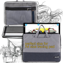 Load image into Gallery viewer, Laptop Sleeve, IMAGE 14 Inch Laptop Sleeve Travel Storage Case Pouch Cover with Pockets, Waterproof and Durable, Protective Sleeve Case for A4 Tracing Pad Coloring Board, Notebook, Ultrabook and Macbook Air (Black)