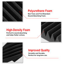 Load image into Gallery viewer, 12Packs Sound Proof Padding Acoustic Foam Panels for Studio Kid’s Room Office Podcast Recording