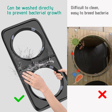 Load image into Gallery viewer, Ownpets Elevated Dog Bowls, Raised Food and Water Bowls with Adjustable Stand, No Spill Stainless Steel Pet Bowls with 4 Heights for Small, Medium & Large Dogs