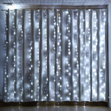 Load image into Gallery viewer, IMAGE 448 LED 6.6*19.6 feet LED Curtain Lights with 8 Light Modes and Memory Function, Waterproof Window Curtain Lights White