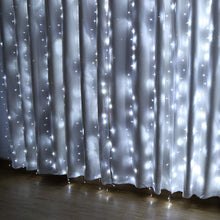 Load image into Gallery viewer, IMAGE 448 LED 6.6*19.6 feet LED Curtain Lights with 8 Light Modes and Memory Function, Waterproof Window Curtain Lights White