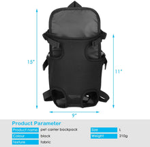 Load image into Gallery viewer, Ownpets Legs Out Front Dog Carrier, Hands-Free Adjustable Pet Carrier Backpack for Small Medium Cat Puppy Doggie (Large)
