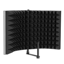 Load image into Gallery viewer, AGPTEK Studio Microphone Foam Shield Soundproofing Acoustic Panel Mic Booth Shield Noise Deadening Absorbing (L(13"*8.3"))