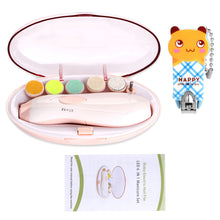 Load image into Gallery viewer, Baby Nail Clippers Baby Nail File Trimmer Electric Baby Nail Trimmer Safe for Newborn Toddler Toes Fingernails Care Trim Polish -Battery Operated (AA)
