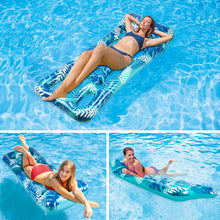 Load image into Gallery viewer, Pool Lounge Float, CAMULAND 70 Inches X 30 Inches Inflatable Lounge Pool with Headrest, Floating Pool Lounge Chair for Men and Women