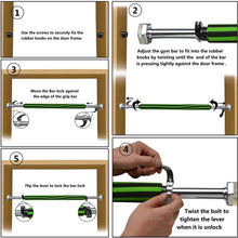 Load image into Gallery viewer, Gym Pull Up Bar Doorway Chin Up Bar Fitness Exercise Trainer Bar Maximum Afford 200kg/440lb
