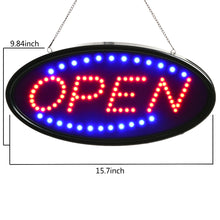 Load image into Gallery viewer, Agptek® LED OPEN Sign Electric Billboard Bright Advertising Board Flashing Window Display Sign,Two Modes,18.9Inchx9.84Inch
