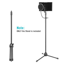 Load image into Gallery viewer, Anti-slip Tripod Condenser Microphone Stand Adjustable Height for Acoustic Isolation Shield