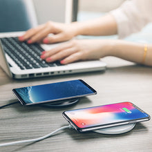 Load image into Gallery viewer, Qi Fast Wireless Charger Charging Pad For iPhone X 8 Plus & Galaxy S9 S8 Note 8