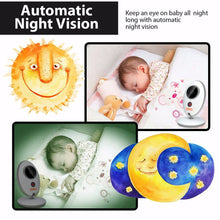Load image into Gallery viewer, Fitnate® Wireless Video Baby Monitor with Digital Camera, Night Vision Temperature Monitoring & 2 Way Talkback System, Built-in Remote Lullabies, More Strong Signal, Larger Monitor