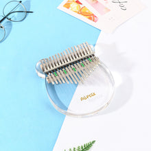 Load image into Gallery viewer, Kalimba 17 Keys Thumb Piano Transparent Acrylic Tuning Hammer Musical Instrument