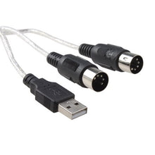 Load image into Gallery viewer, AGPtek USB To MIDI Keyboard Interface Converter Cable Adapter Support Windows Win XP Win Vista Mac OS