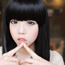 Load image into Gallery viewer, New style black Fashion Long straight women's Girl full Hair Wig cosplay