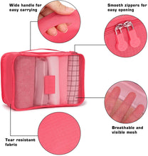 Load image into Gallery viewer, FITNATE 6 Packs Compression Packing Cubes for Travel, Tough and Durable, (watermelon red)